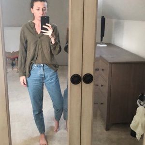 Uniqlo Mandarin Collar Flannel